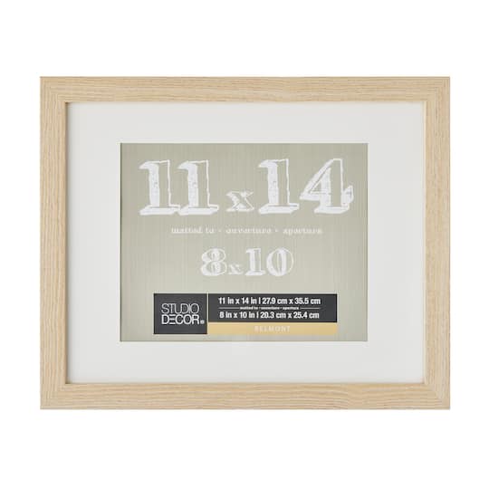Blonde Belmont Frame with Mat by Studio Décor®
